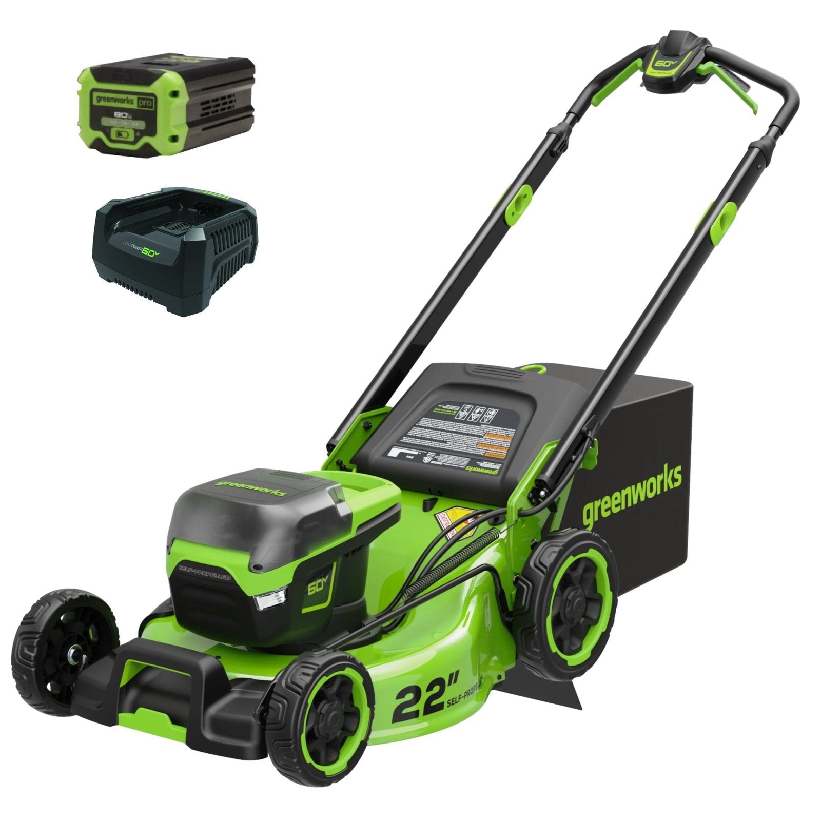 Greenworks Pro 60V 22-Inch Cordless Self-Propelled Lawn Mower