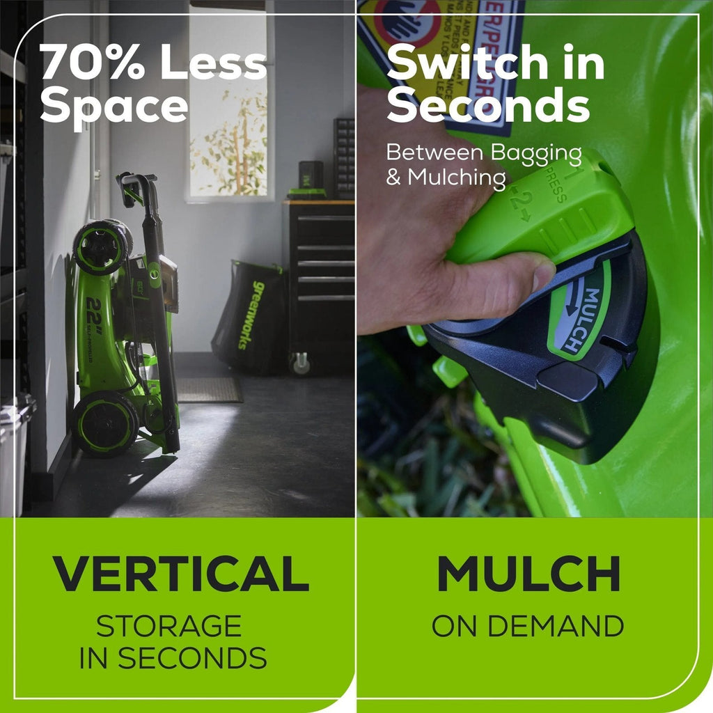 Greenworks Pro 60V 22-Inch Cordless Self-Propelled Lawn Mower