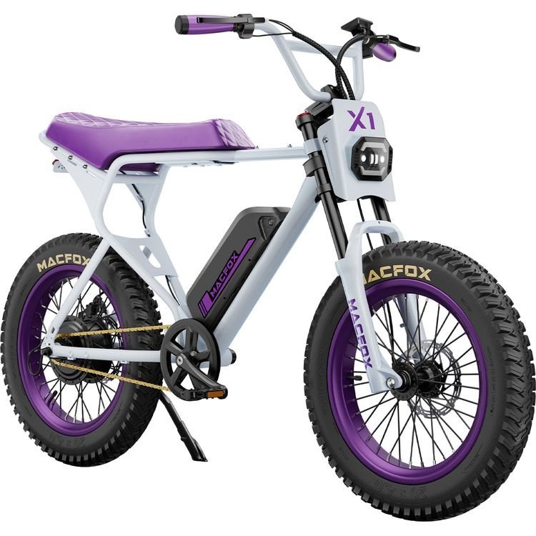 Macfox X1S x Bs.zay 750W Peak Fat-Tire Electric Bike