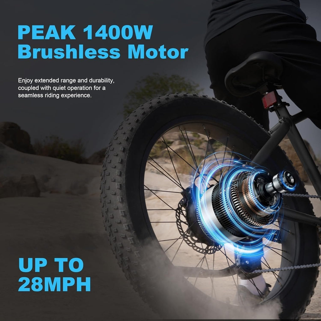 Actbest Ranger 1400W All-Terrain Fat-Tire Electric Mountain Bike