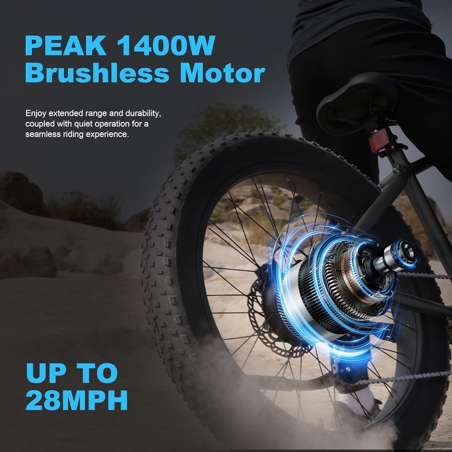 Actbest Ranger 1400W All-Terrain Fat-Tire Electric Mountain Bike