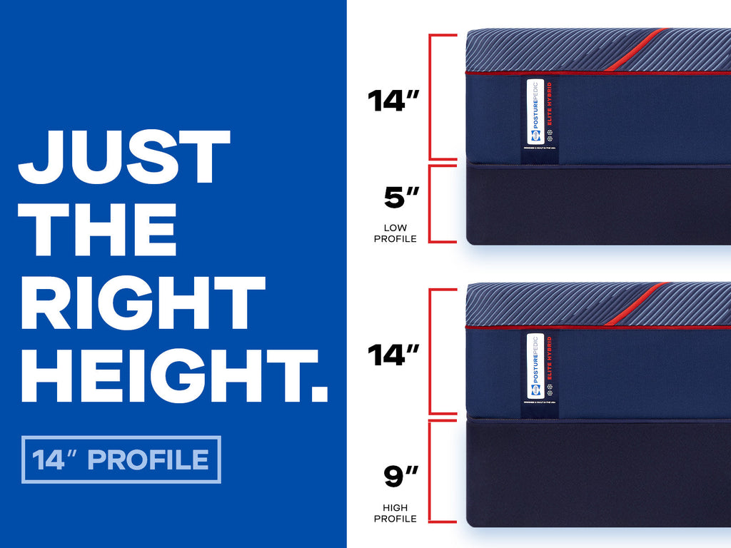Sealy Posturepedic Elite Hybrid High Point II 14" Medium Mattress