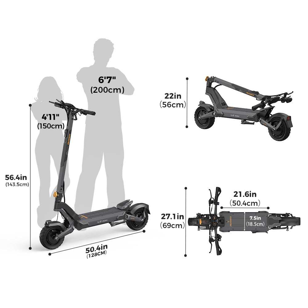 Ausom L2 Max Dual-Motor Electric Scooter