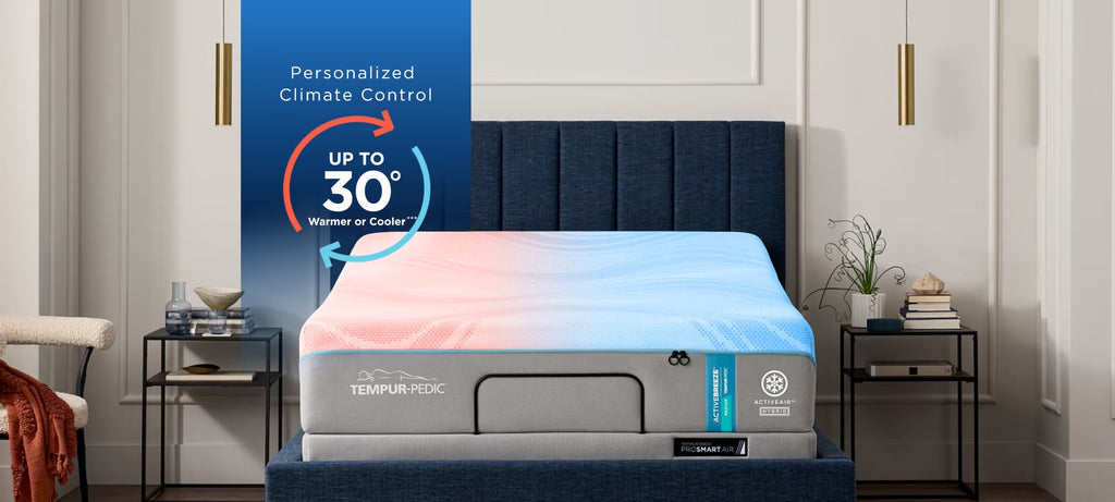 TEMPUR-ActiveBreeze® Smart Bed - Dual-Zone Climate Control Sleep System