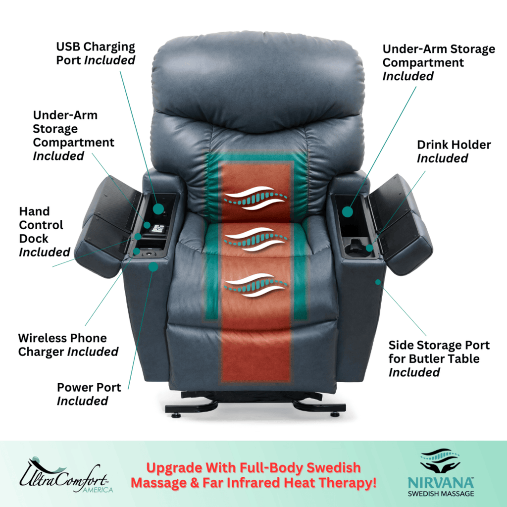 UltraComfort Maya UC566 Large Power Lift Chair Recliner