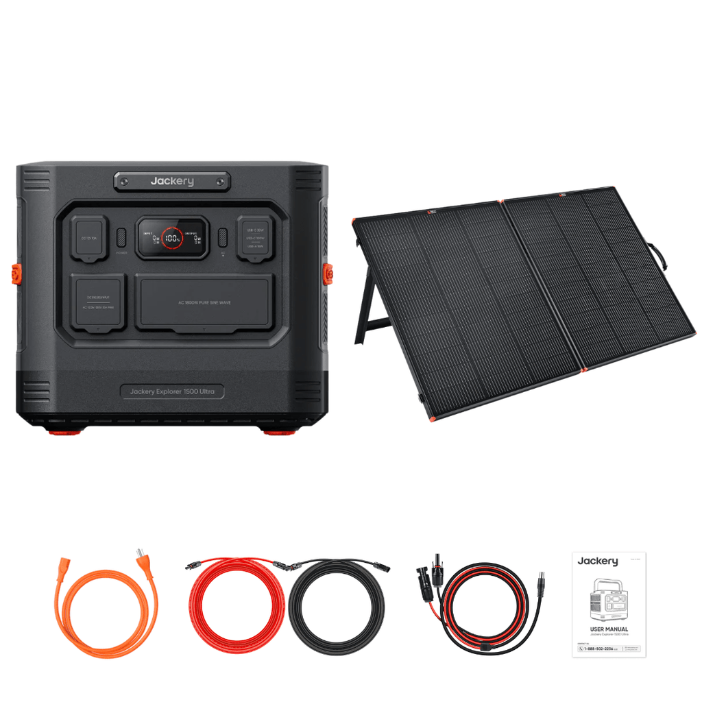 Jackery Explorer 1500 Ultra + Custom Solar Panels Kits