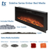 The Sideline 100 Inch Recessed Smart Electric Fireplace 80032