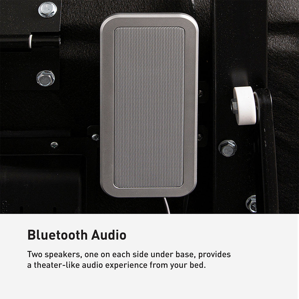Bedgear Flex LSX Adjustable Base - 4-Motor Articulation with Bluetooth Audio & Massage
