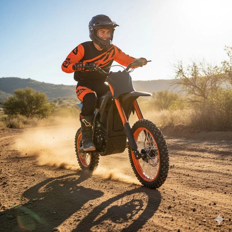 CEMOTO D-Series 3000W–6000W 40 to 53 mph Top Speed Off-Road Electric Dirt Bike for Teens & Adults