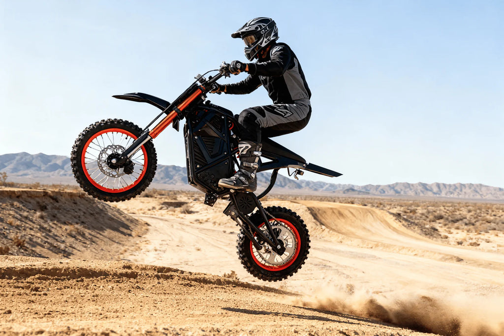 Eskute Nova Mini Electric Dirt Bike for Teens and Adults, 3500W Peak Mid-Drive Motor, 38 mph Top Speed, 48V 23Ah Battery with 60 Mile Range