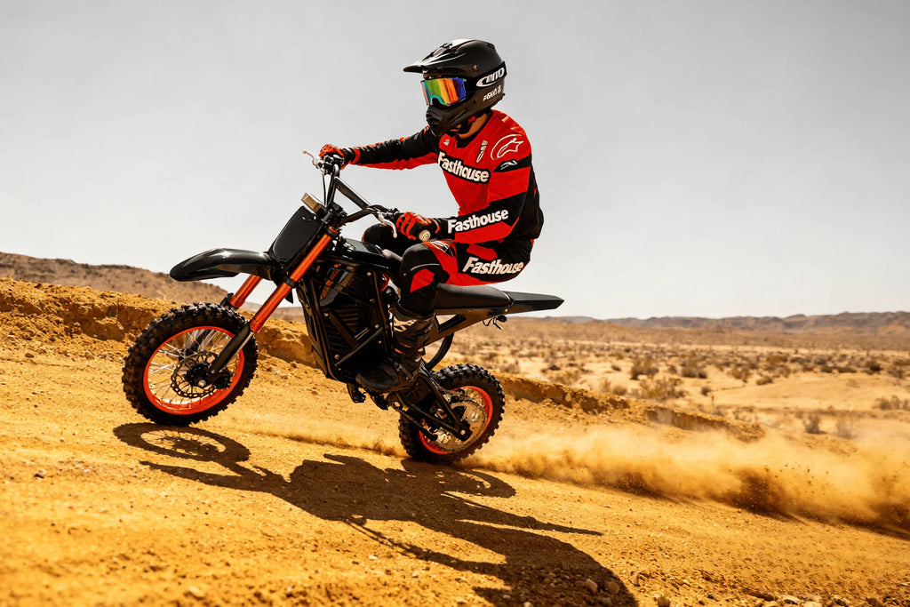 Eskute Nova Mini Electric Dirt Bike for Teens and Adults, 3500W Peak Mid-Drive Motor, 38 mph Top Speed, 48V 23Ah Battery with 60 Mile Range