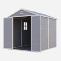JoyDale 4×6 Ft Resin Outdoor Storage Shed With Built-in Ventilation & Lockable Door For Backyard
