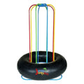Jungle JumpaRoo – Trampoline/Bounce House-Like Play Set – Indoor/Outdoor Jungle Gym with Welded Swing bar – Large
