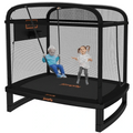 JumpFly 6FT Toddler Trampoline for Kids with Swing