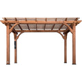 Backyard Discovery 14′ X 10′ Somerville Pergola W/ Electric – Dark Walnut DIY