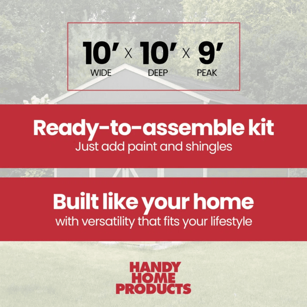 Rookwood 10 ft. W x 10 ft. D Wood Storage Shed With Floor
