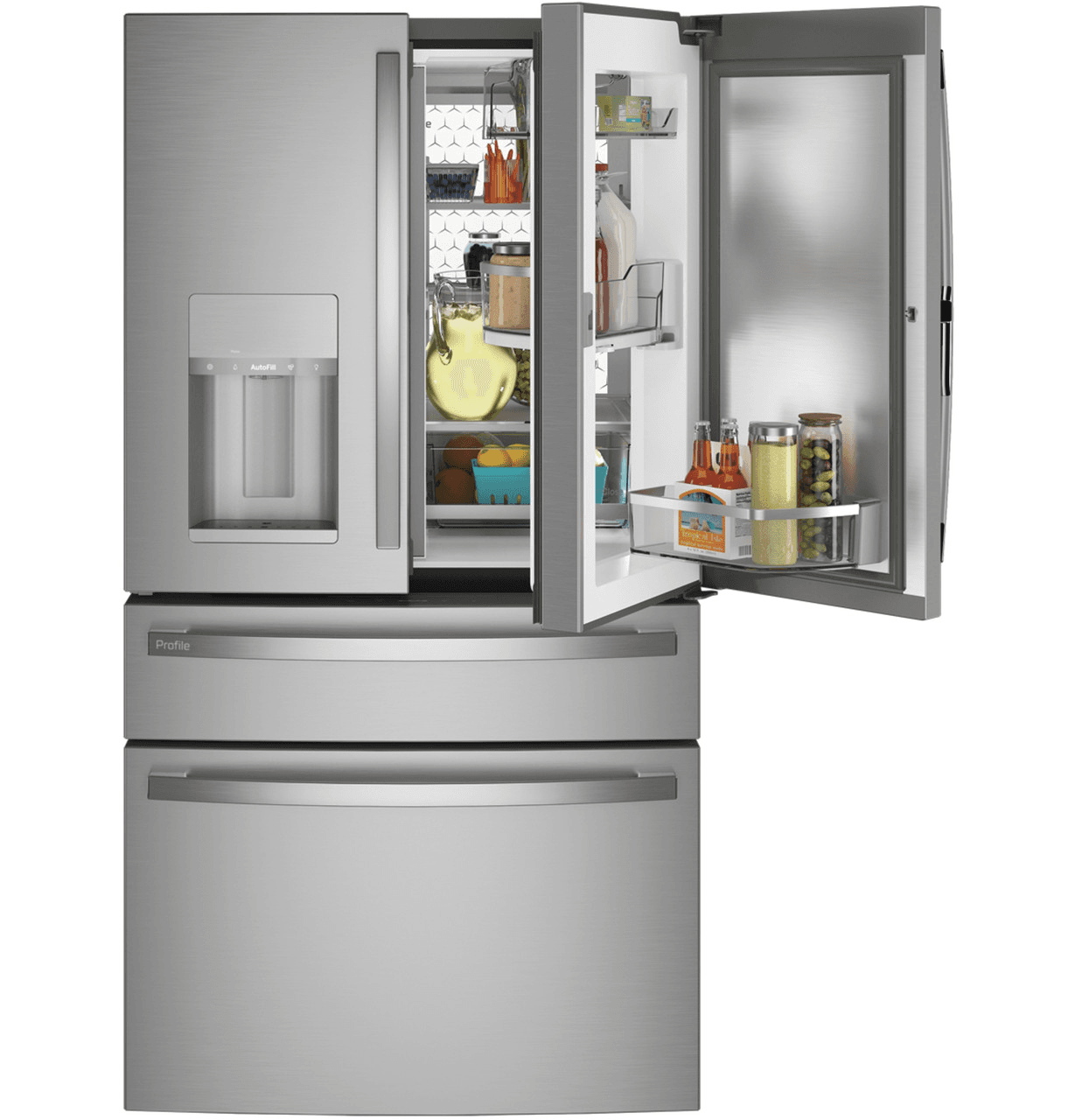GE Refrigerator 27.9 Smart Fingerprint Resistant French Door