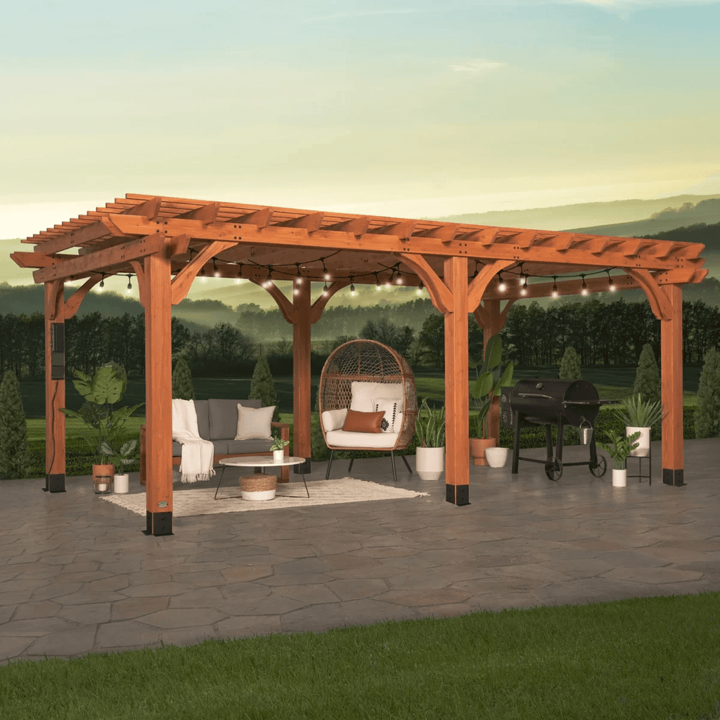 Backyard Discovery Beaumont Pergola 20′x12′ Premium Cedar