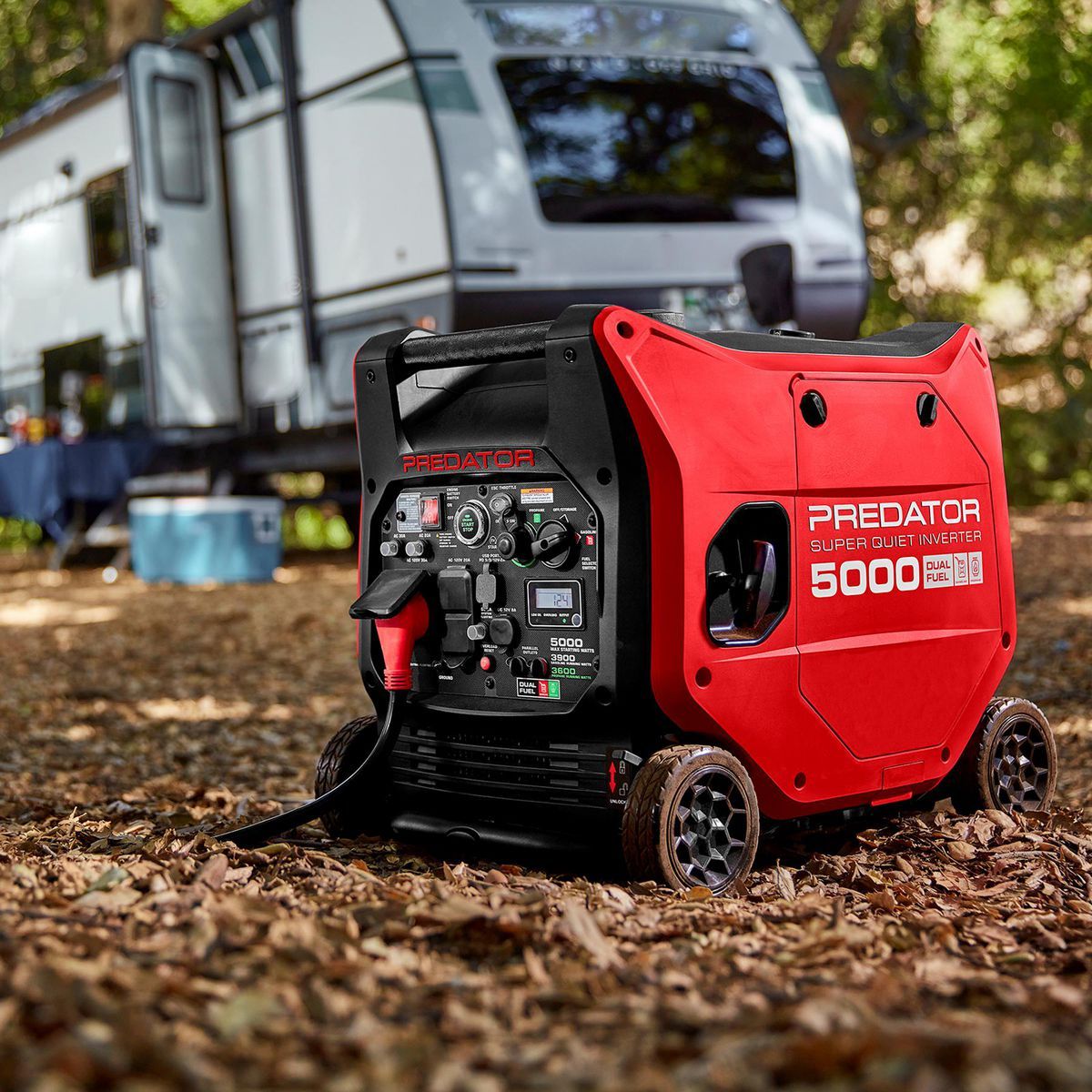 PREDATOR 5000-Watt Dual-Fuel SUPER QUIET Inverter Generator with Remote Start and CO SECURE Technology