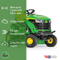 John Deere S140 48-Inch 22 HP V-Twin Hydrostatic Riding Lawn Tractor
