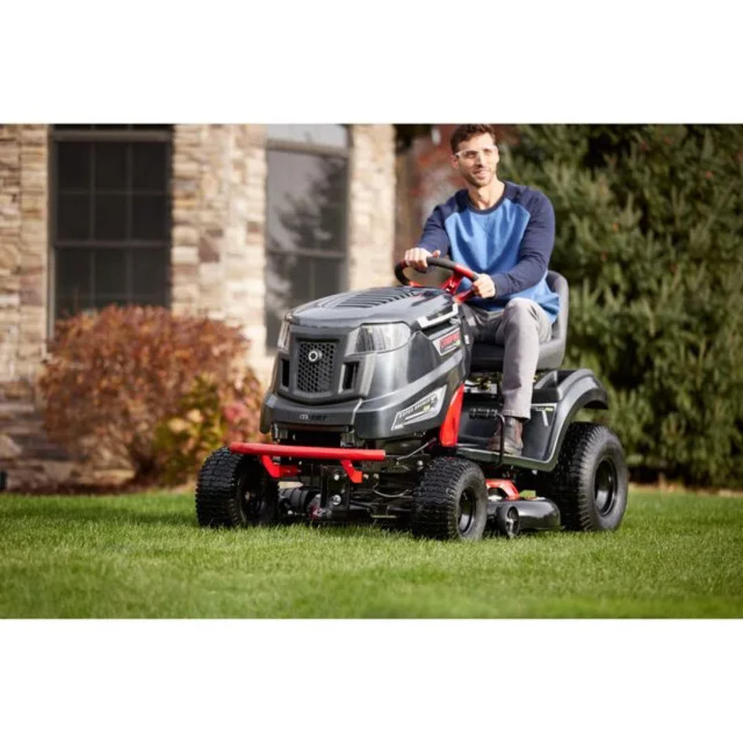 Troy-Bilt Super Bronco 42E XP 42-Inch 56V MAX 60Ah Battery-Powered Brushless Riding Lawn Mower