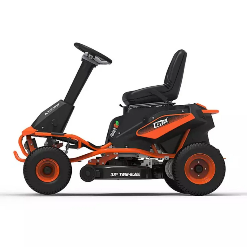 Yard Force YF48vRX-RER38 38-Inch 75Ah Battery Electric Rear-Engine Riding Lawn Mower
