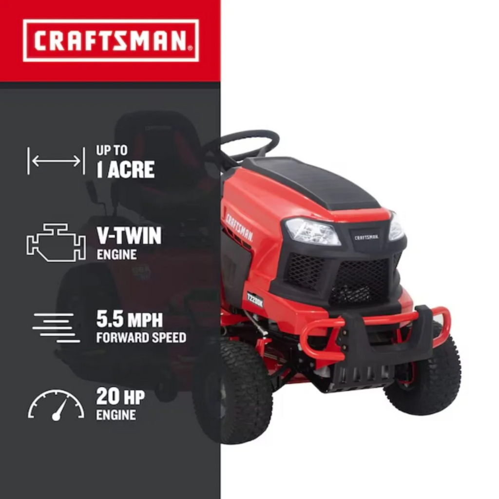 CRAFTSMAN T2200K 42-Inch 20 HP KOHLER V-Twin Hydrostatic TURN TIGHT Riding Lawn Mower