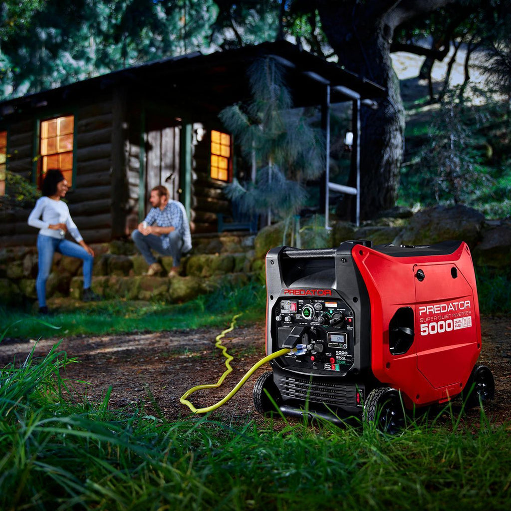 PREDATOR 5000-Watt Dual-Fuel SUPER QUIET Inverter Generator with Remote Start and CO SECURE Technology