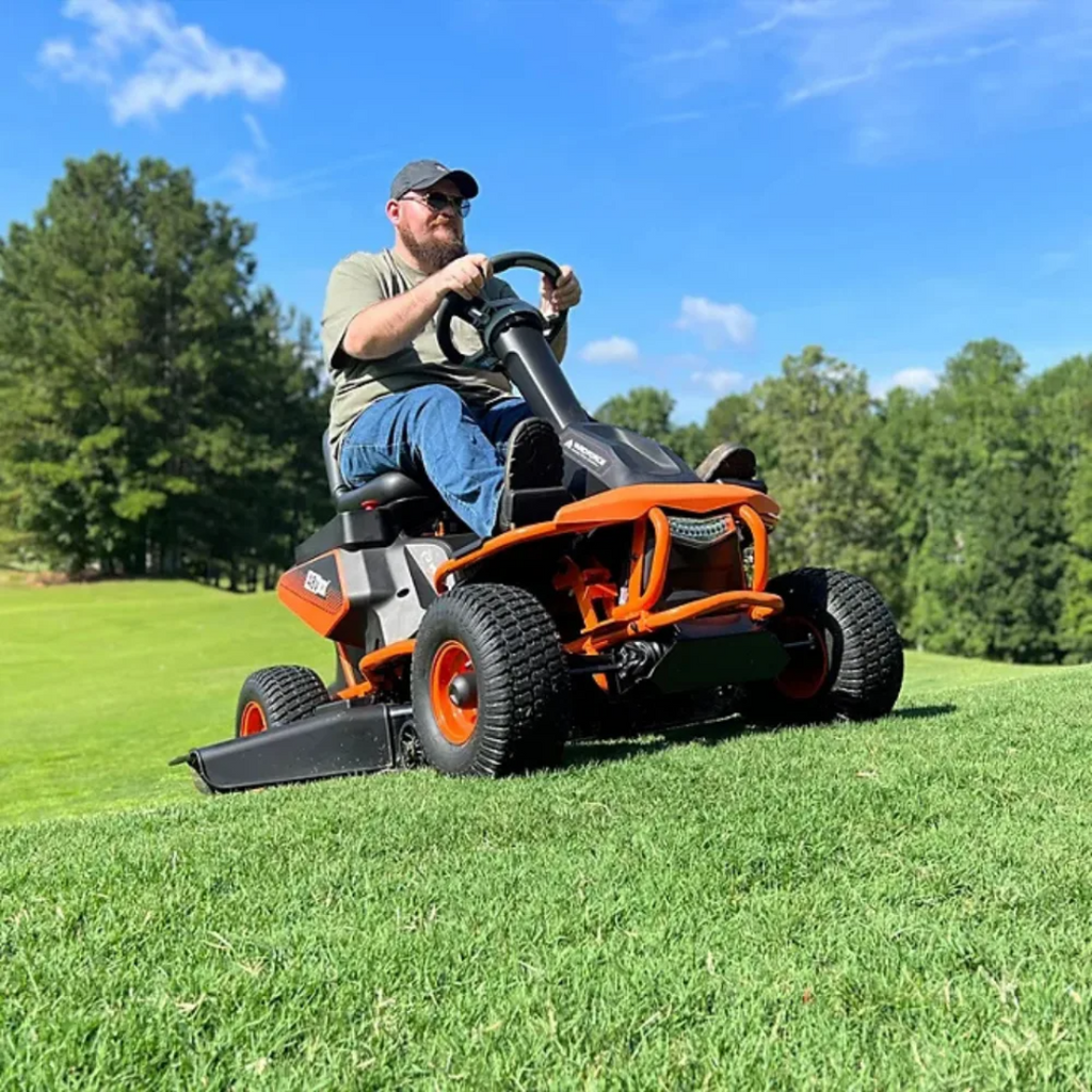 Yard Force YF48vRX-RER38 38-Inch 75Ah Battery Electric Rear-Engine Riding Lawn Mower
