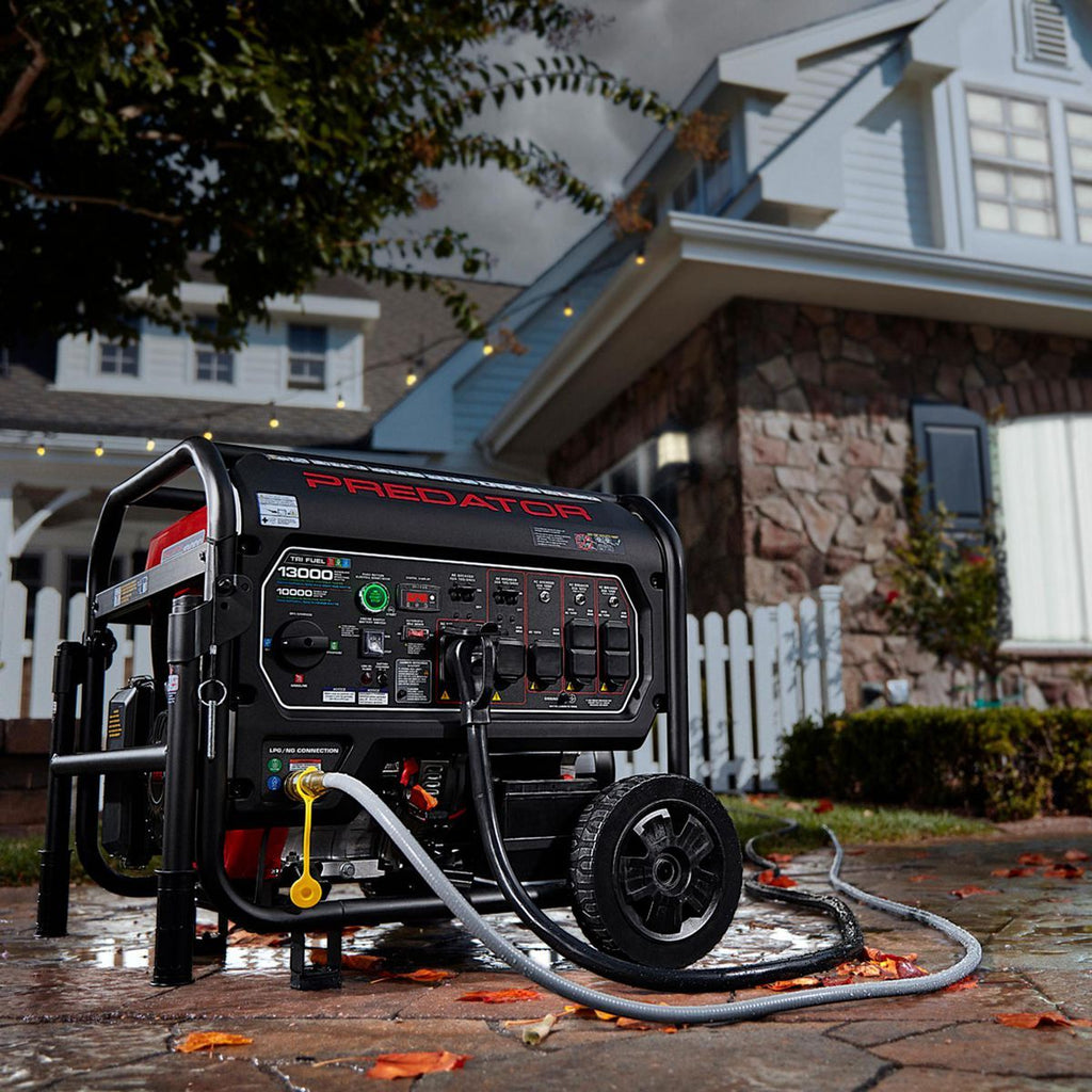 PREDATOR 13,000-Watt Tri-Fuel Portable Generator with Remote Start and CO SECURE Technology