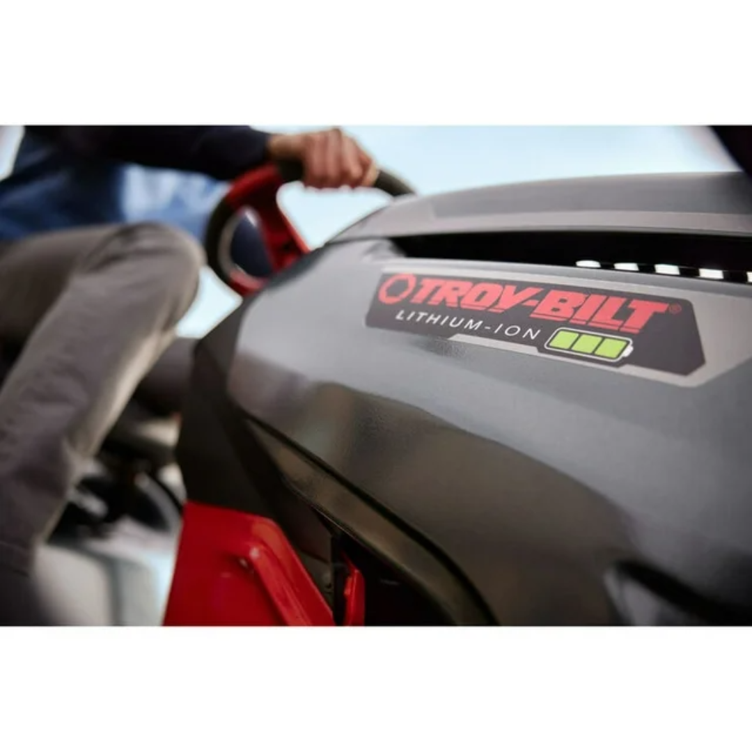 Troy-Bilt Super Bronco 42E XP 42-Inch 56V MAX 60Ah Battery-Powered Brushless Riding Lawn Mower