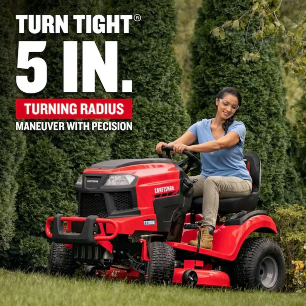 CRAFTSMAN T2200K 42-Inch 20 HP KOHLER V-Twin Hydrostatic TURN TIGHT Riding Lawn Mower