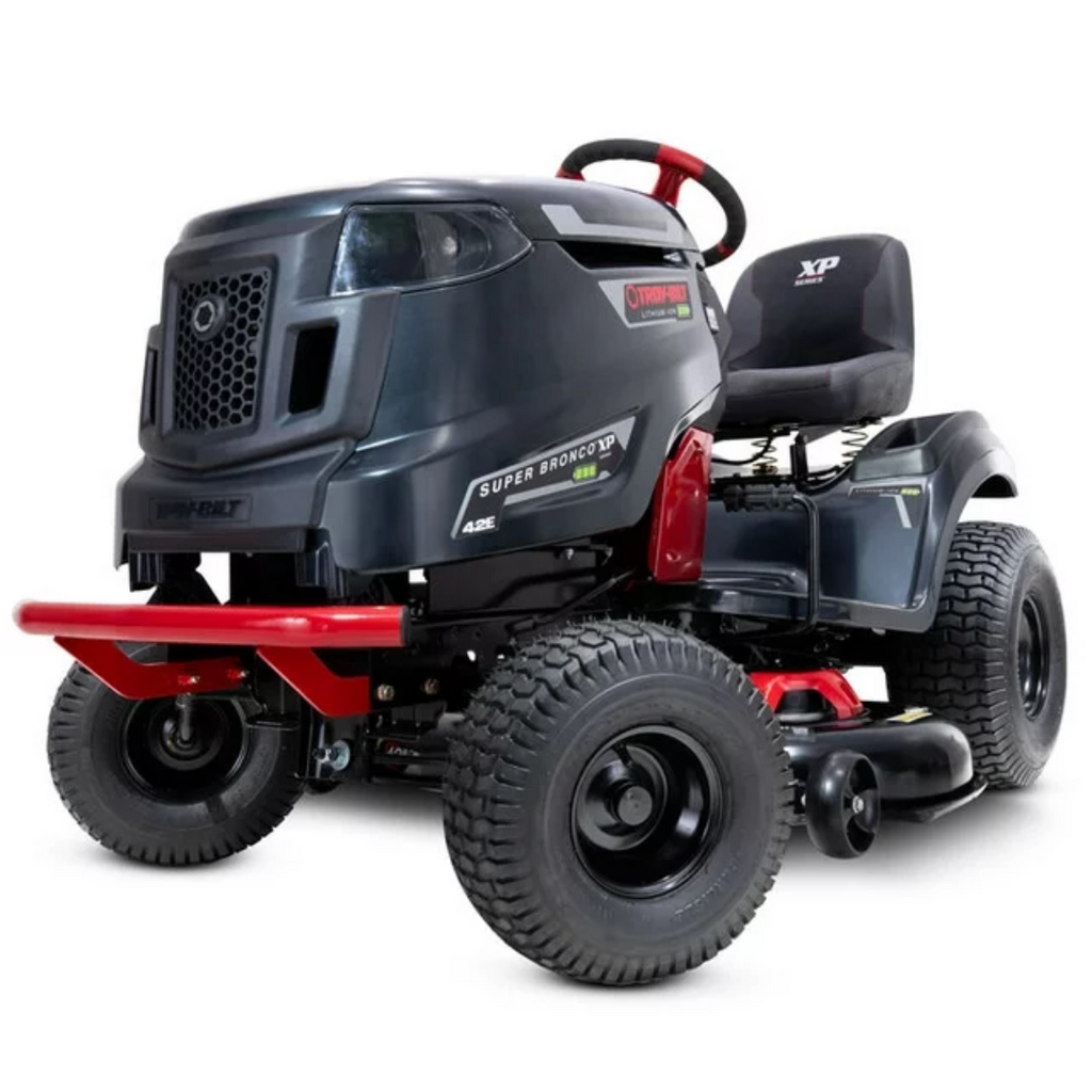 Troy-Bilt Super Bronco 42E XP 42-Inch 56V MAX 60Ah Battery-Powered Brushless Riding Lawn Mower