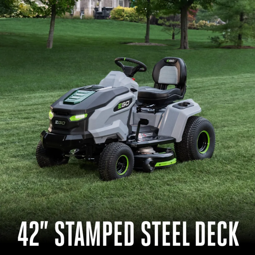 EGO POWER+ T6 TR4204 42-Inch 56V Battery-Powered Riding Lawn Mower Kit