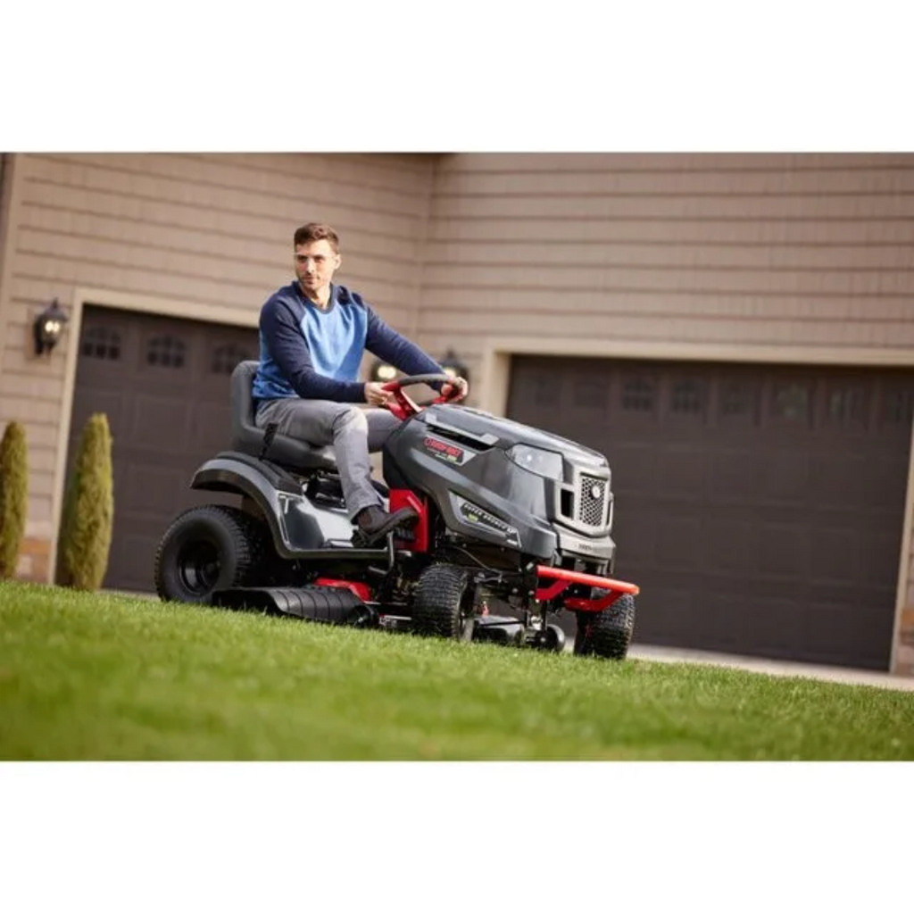 Troy-Bilt Super Bronco 42E XP 42-Inch 56V MAX 60Ah Battery-Powered Brushless Riding Lawn Mower