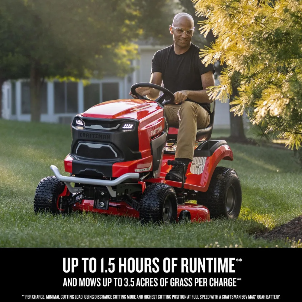 CRAFTSMAN CMCRM233303 56V MAX 42-Inch Brushless TURN TIGHT Battery-Powered Riding Lawn Mower Kit