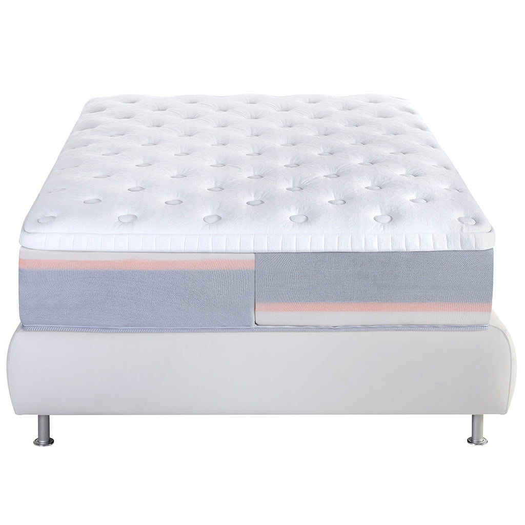 Magniflex Dolce Vita Dual 12-Inch Luxury Mattress – Innovative Dual Core Customizable Comfort with Memoform, Elioform, and Temperature-Regulating Outlast® Fabric - Queen - Floor Model