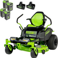 Greenworks Pro 60V CrossoverZ CRZ4261 42-Inch Cordless Electric Zero-Turn Riding Lawn Mower Kit