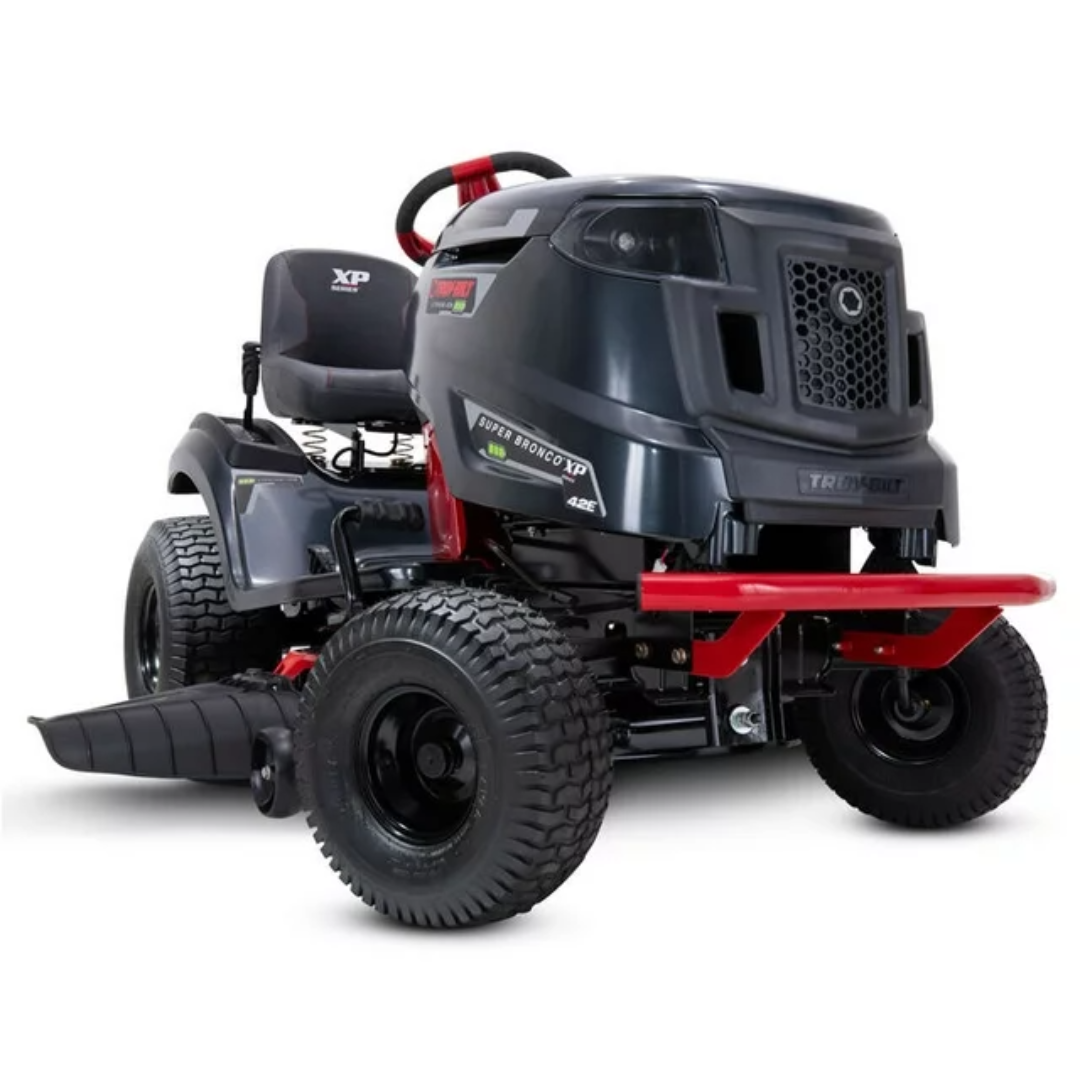 Troy-Bilt Super Bronco 42E XP 42-Inch 56V MAX 60Ah Battery-Powered Brushless Riding Lawn Mower